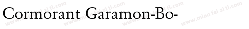 Cormorant Garamon-Bo字体转换